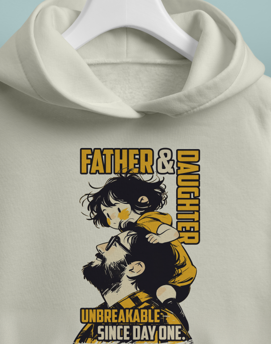 father and daughter Mockup2 (Medium) Father & Daughter Unisex Hoodie